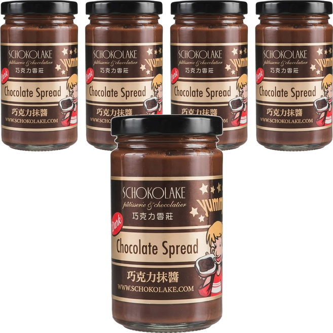SCHOKOLAKE 巧克力雲莊 巧克力抹醬, 250g, 5罐