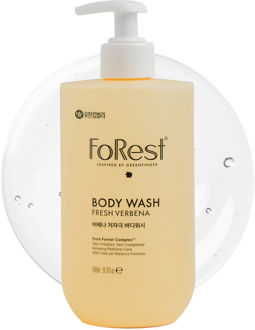 그린핑거포레스트 프레쉬버베나 저자극 바디워시, 1개, 500ml
