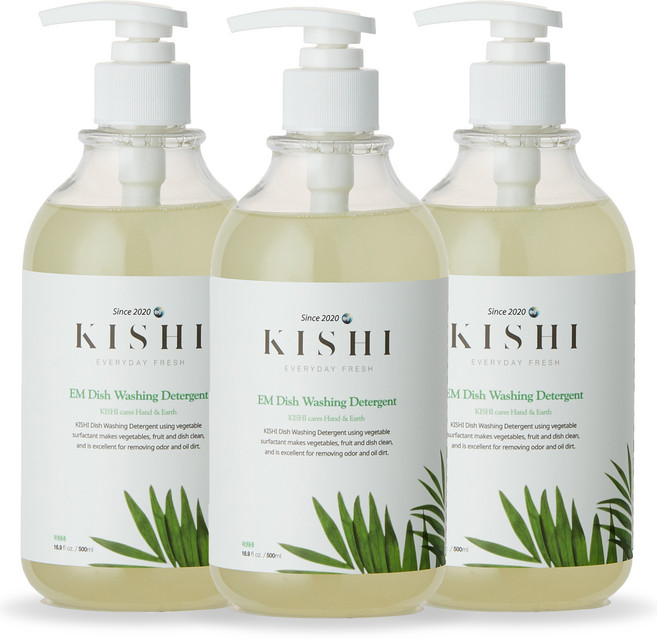 키쉬 주방 앤 젖병세제, 500ml, 3개