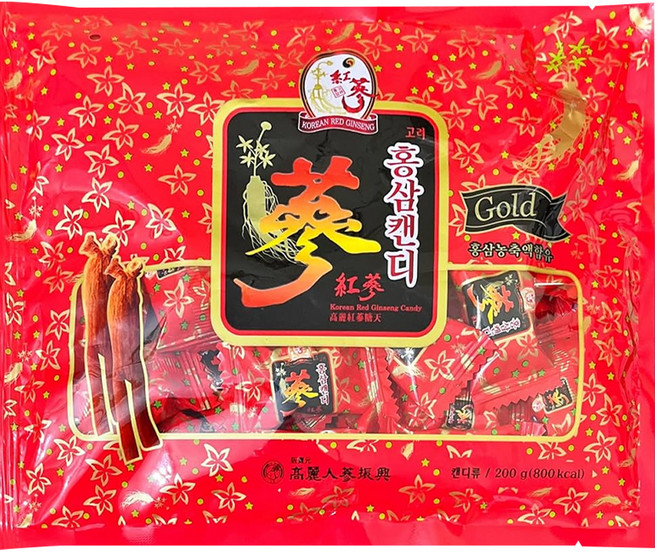 振興高麗人蔘 高麗紅蔘糖, 200g, 1包