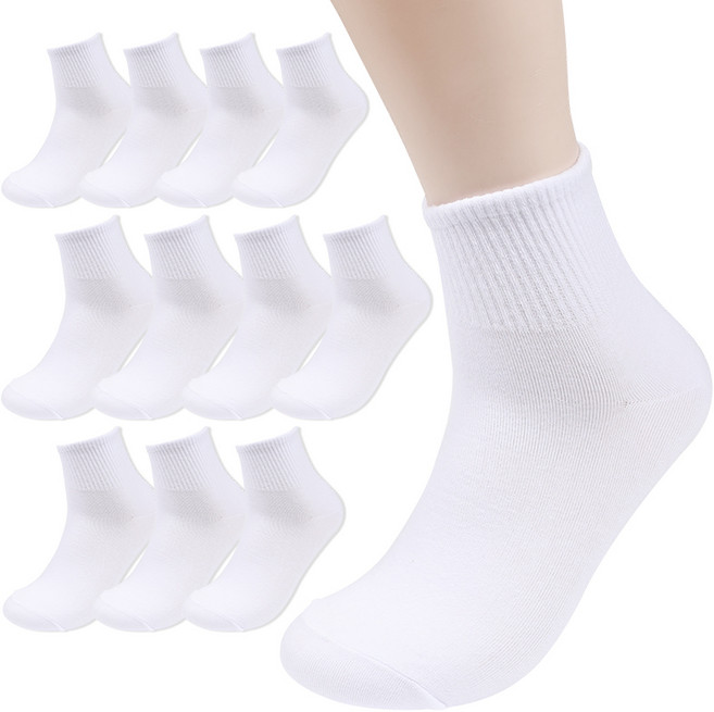 삭스판다 남성용 국산 스포츠 커버 중목 양말 12켤레 세트