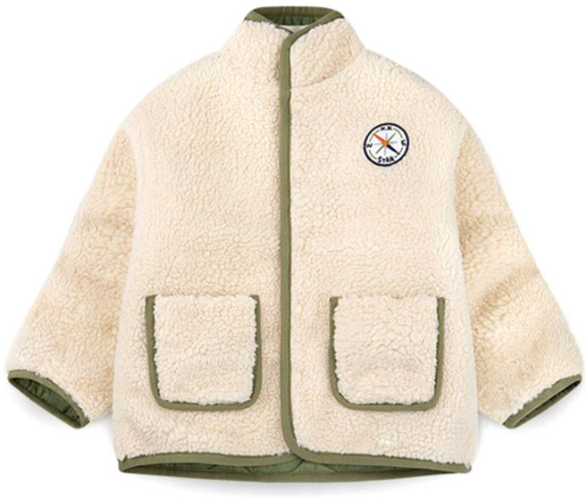 젤리스푼 아동용 멋나는 리버시블 퀼팅 보아 점퍼