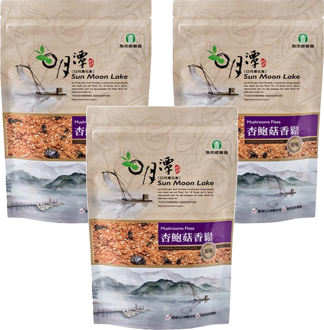 魚池鄉農會 杏鮑菇香鬆, 220g, 3包