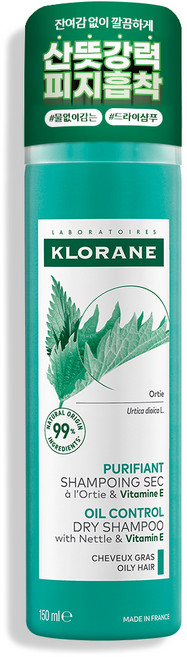 클로란 노세범 드라이 샴푸 네틀, 150ml, 1개