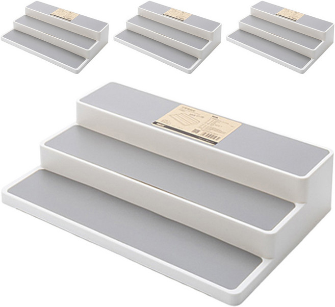 리빙듀오 베르사유 계단식 다용도 정리대, 화이트, 4개