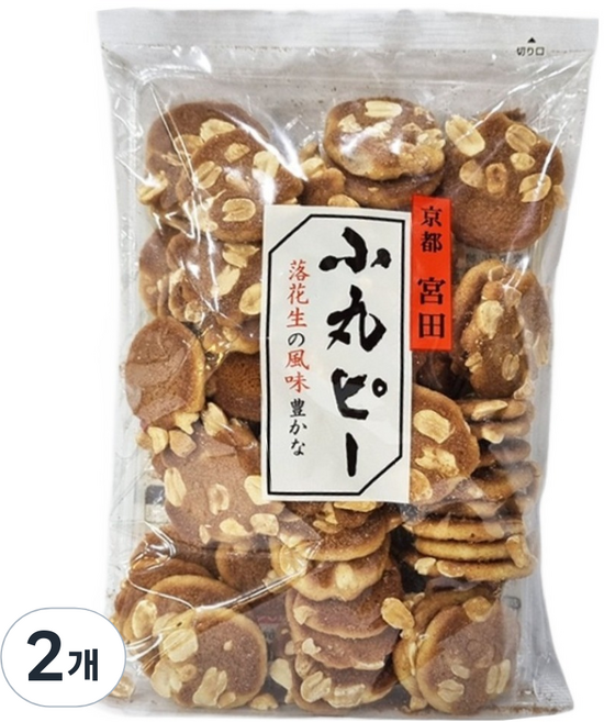 미야타제과 코마루피 땅콩스낵 센베, 120g, 2개