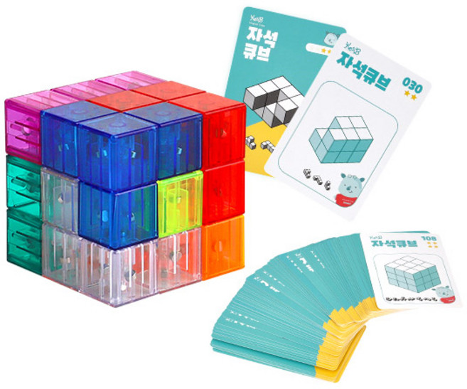캐스비 튼튼 자석큐브 2084, 혼합색상, 1개