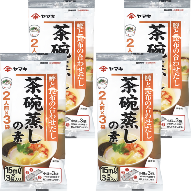 Yamaki 雅媽吉 茶碗蒸高湯 3入, 45ml, 4袋
