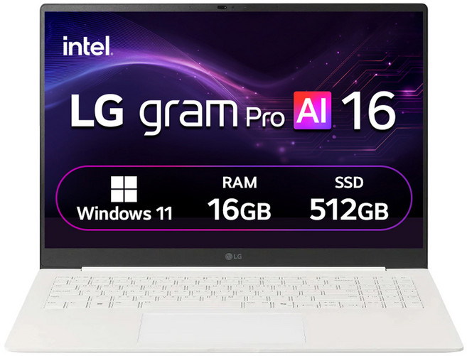 LG전자 2026 그램 Pro AI 16 코어Ultra5 방문설치, 에센스 화이트, 16Z90U-GS5WK, 512GB, 16GB, WIN11 Home