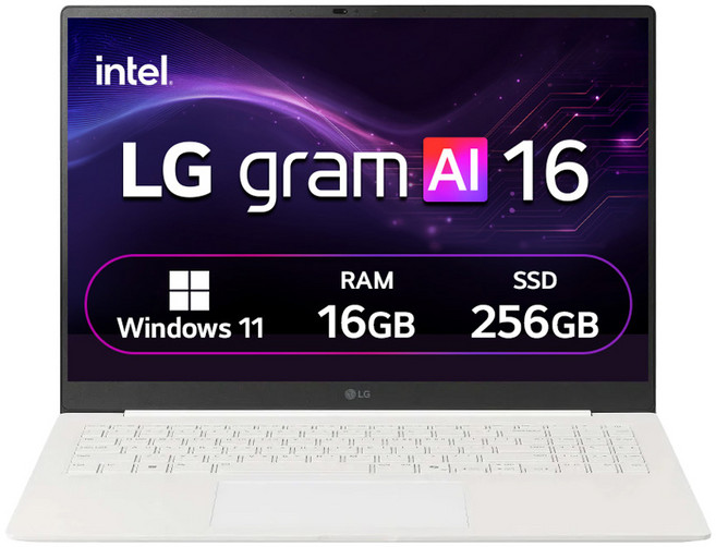 LG전자 2026 그램 Pro AI 16 코어Ultra5 방문설치, 에센스 화이트, 16Z90U-GS5YK, 256GB, 16GB, WIN11 Home
