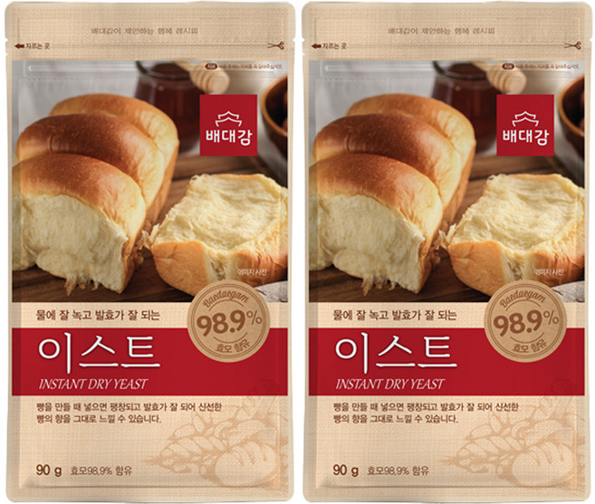 배대감 이스트, 90g, 2개