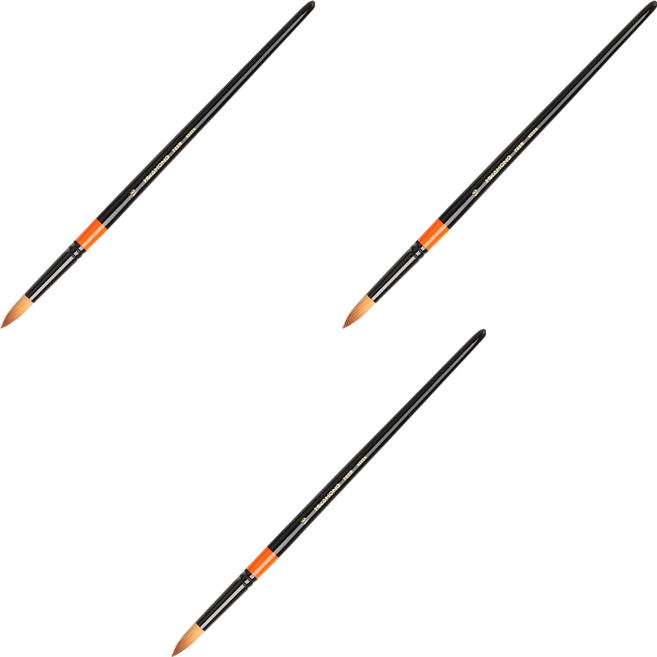 화홍 수채화붓 700, R 16호, 3개