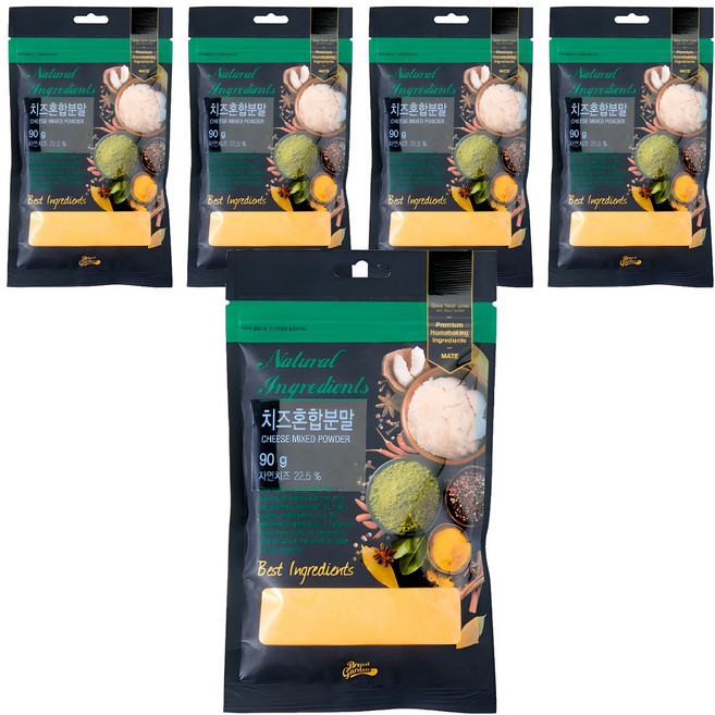 브레드가든 치즈혼합분말, 90g, 5개