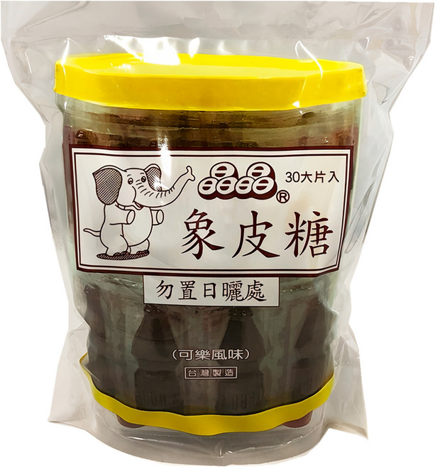 晶晶 蜜蜜象皮糖 可樂, 420g, 1袋