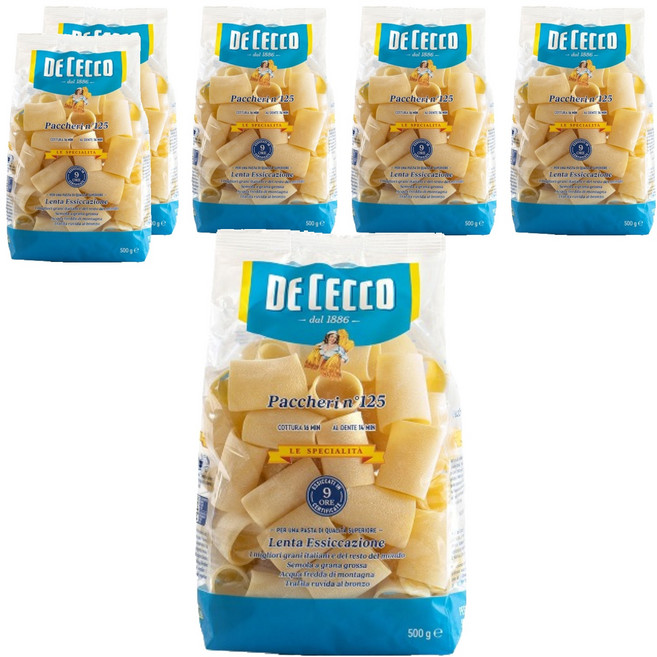 데체코 파케리 파스타, 500g, 6개