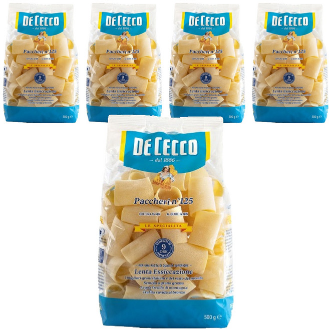 데체코 파케리 파스타, 500g, 5개