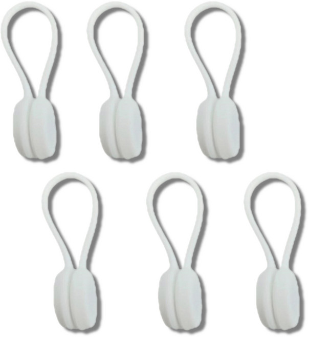블루레이크 케이블 이어폰 전선 정리 홀더, 6개, 화이트