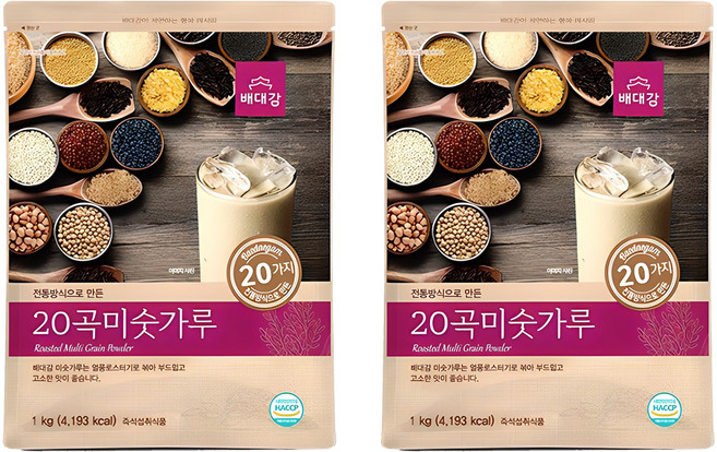 배대감 20곡 미숫가루, 1kg, 2개
