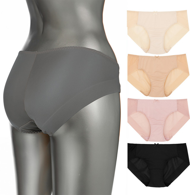 BASE ALPHA ESSENTIALS 女款無痕內褲5件, 淺米色+米色+粉色+深灰色+黑色