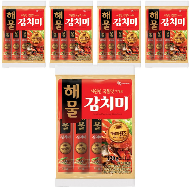 대상 해물 감치미, 5개, 120g