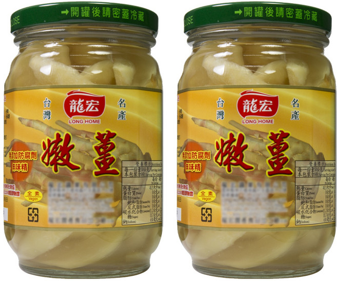 龍宏 嫩薑, 420g, 2罐