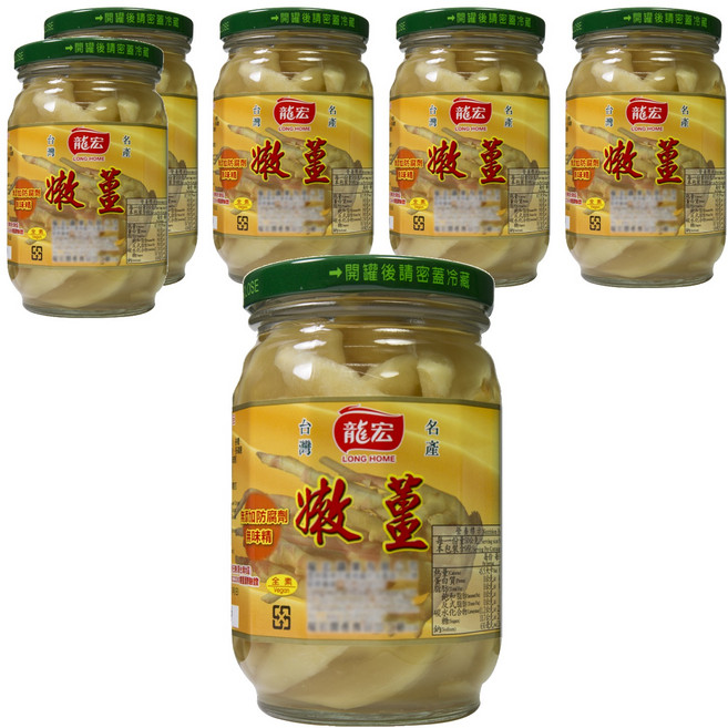 龍宏 嫩薑, 420g, 6罐