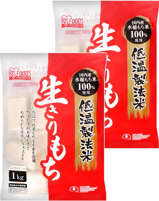 IRIS FOODS 低溫製法生切麻糬, 1kg, 2袋