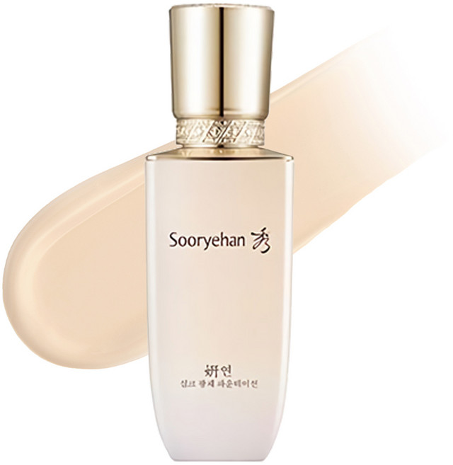 수려한 연 실크 광채 파운데이션 35ml, 21호, 1개