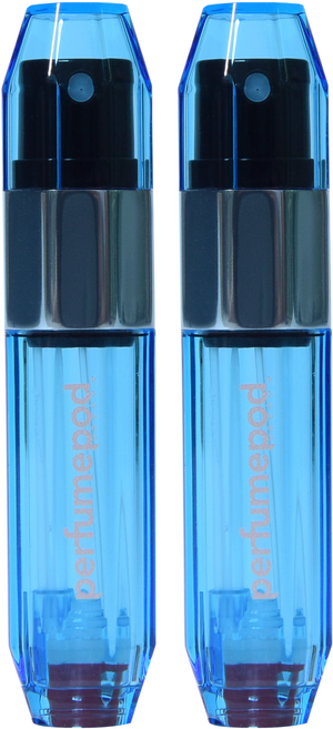 트라발로 퍼퓸팟 아이스 펌핑식 충전 휴대용 향수공병 5ml, 스카이블루, 2개