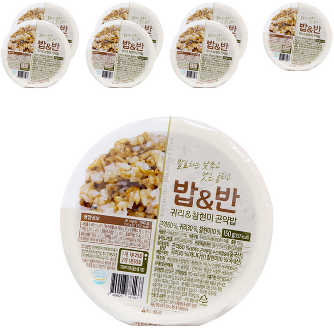 即食燕麥糙米蒟蒻飯, 150g, 8入
