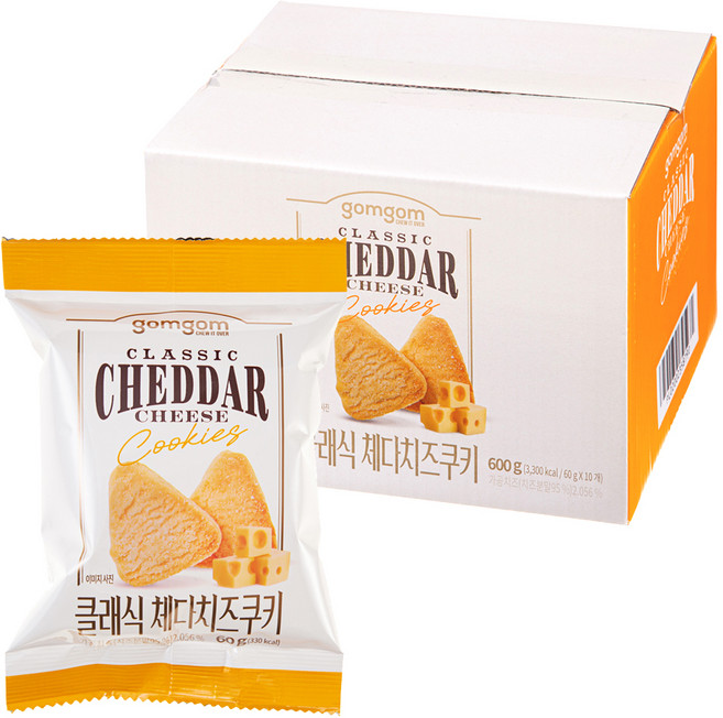 곰곰 클래식 체다치즈쿠키, 60g, 10개