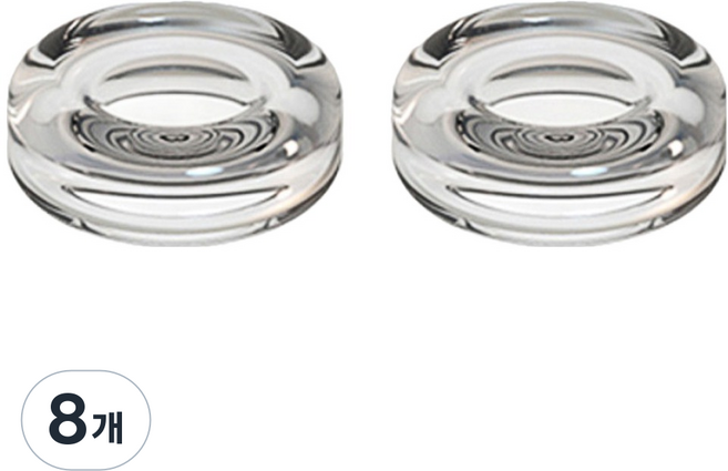 스페이스쉴드 PS 포탈 리전고 로그엘라이 닌텐도 OLED 스팀덱 UMPC 아날로그 스틱 호환 크리스탈 젤리 스틱 캡, 투명, 8개