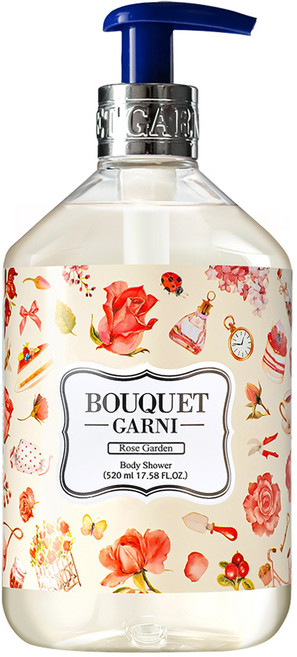 부케가르니 프레그런스드 바디워시 로즈가든, 520ml, 1개