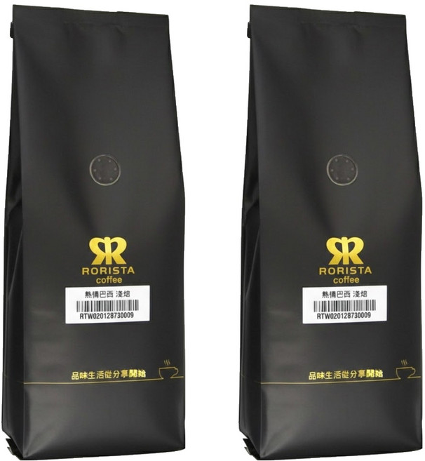 RORISTA 蘿莉絲塔 熱情巴西 單品咖啡豆, 淺焙, 450g, 2包