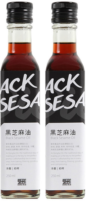 東和製油 黑芝麻油, 250ml, 2瓶