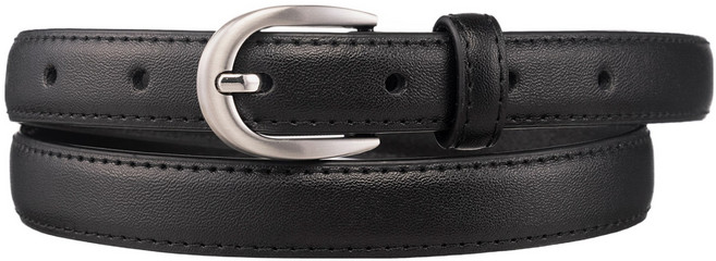 베이직하우스 여성용 라운드 버클 소가죽 슬림벨트 LZBT0010