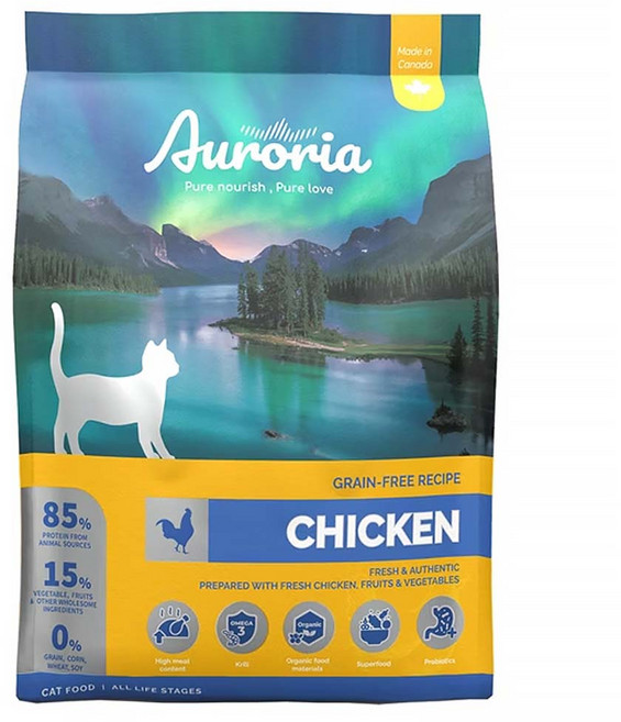 Auroria 極光 全齡貓用 無穀天然糧, 1lb, 1包, 雞肉