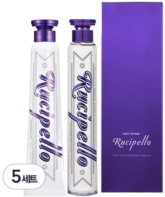 루치펠로 트로피칼오션 치약 + 가글, 5세트