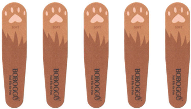 보보꾸 반려동물 발톱 손톱 갈이 C, 오렌지 + 갈색, 5개