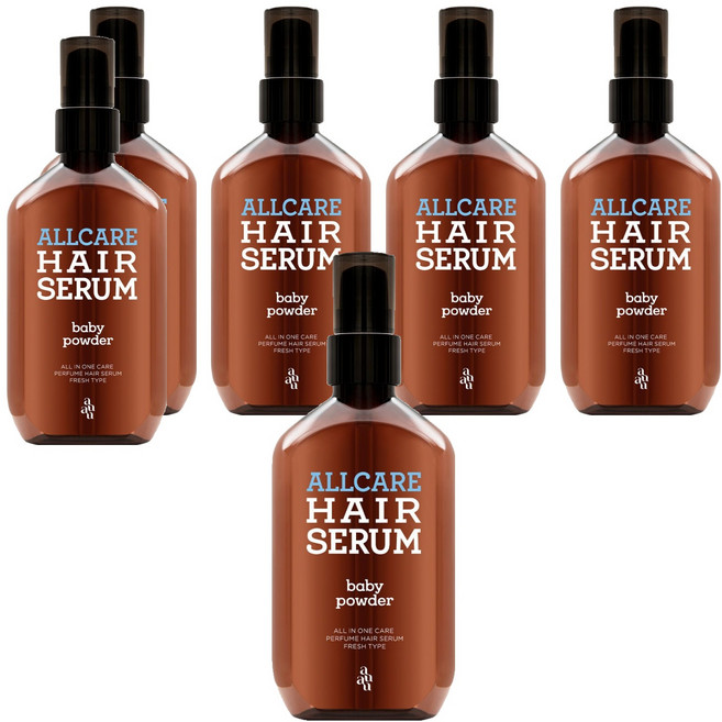 아유아유 올케어 헤어세럼 베이비파우더향, 100ml, 6개