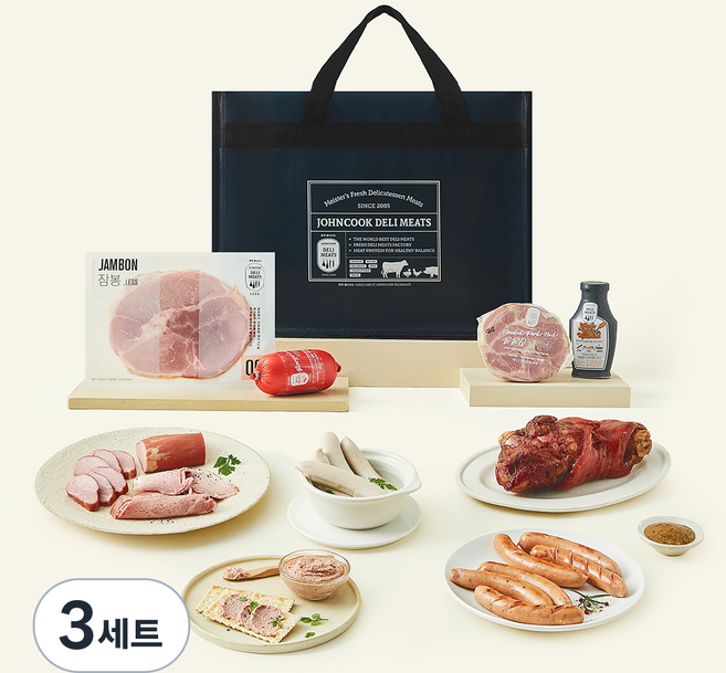 존쿡델리미트 프리미엄 수제 델리미트 세트 3270g, 3세트