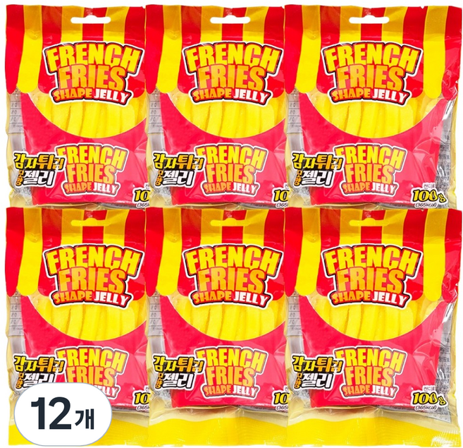 薯條造型軟糖, 12個, 100g