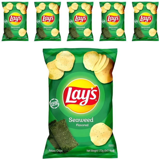 레이즈 씨위드 감자칩, 170g, 6개 - 쿠팡