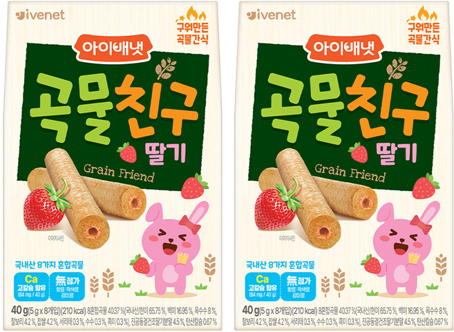아이배냇 곡물친구, 고구마, 40g, 2개