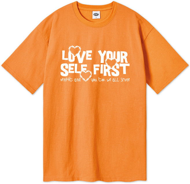 벤힛 Love heart 오버핏 통기성 반팔 티셔츠