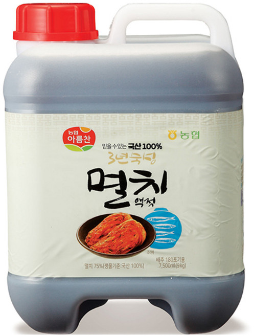 아름찬 국산 멸치액젓, 9kg, 1개
