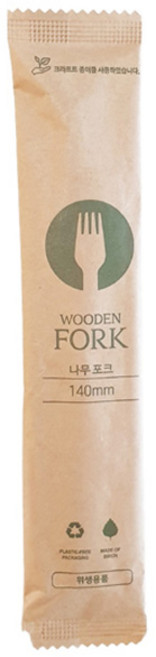 생활을그리다 우드포크, 100개입, 1세트