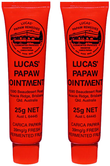LUCAS' PAPAW REMEDIES 木瓜霜, CARICA PAPAYA, 25g, 2條