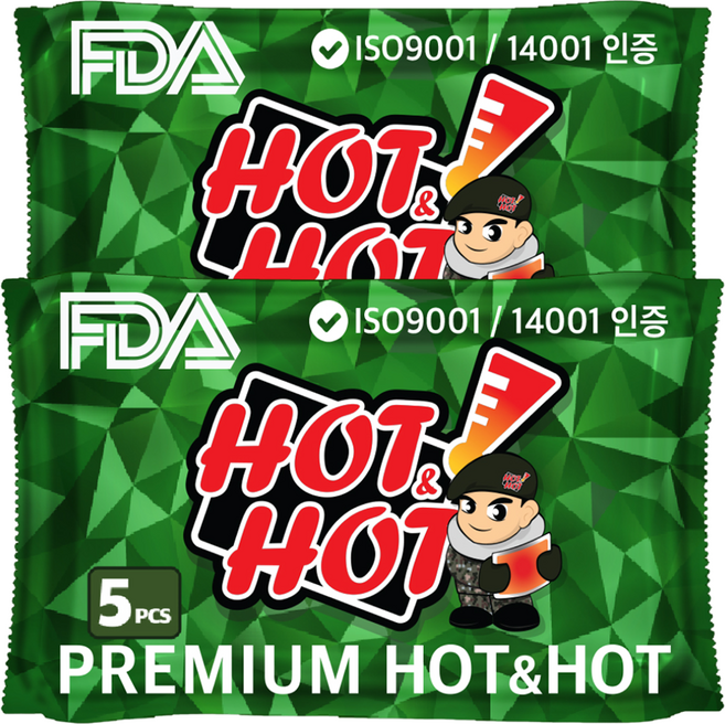 핫앤핫 대용량 핫팩GREEN 160g 5p, 2세트