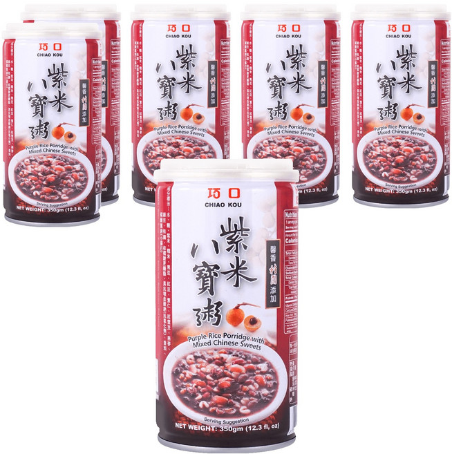 巧口 紫米八寶粥, 350g, 6罐